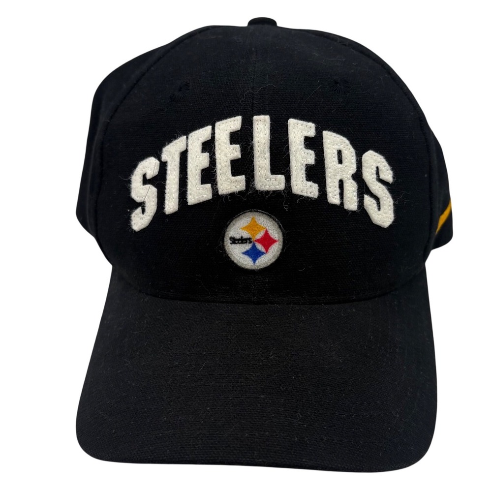 Vintage Y2K Nike Team Hat Pittsburgh Steelers‎ Mens Black NFL Adjustable Cap